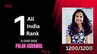 CUET AIR1 | #cuet #success #motivation #transformation #trending |Palak Agrawal |