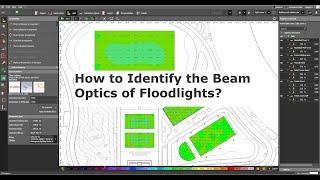 How to Identify the beam optics in floodlights