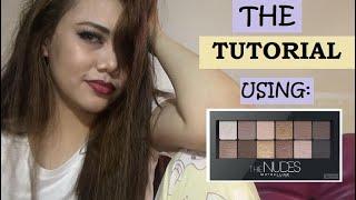 Maybelline The Nudes palette Tutorial | allee adriano