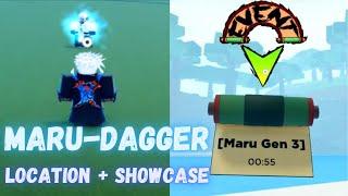 *Maru Dagger* Spawn Location AND Showcase ~ Shindo Life