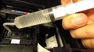 Epson WF 3720  How to Unclog Printhead - Error fixed