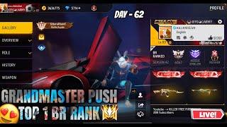 Day - 62/100 Br Rank Push With Subscribers  Teamcode Matches - Garena Free Fire #ff