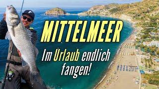 Endlich URLAUB? | So fängst du am Strand! | Im Mittelmeer auf Wolfsbarsch || Angeln 2024 neu