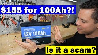 $155 "WattCycle" LiFePO4 Budget Battery Tested! Is it a Scam?!