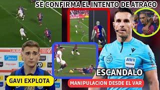  EL BARÇA INCENDIA LALIGA y ASI REACCIONAN! FILTRAN AUDIO VAR que CONFIRMA ATRACO y GAVI EXPLOTA