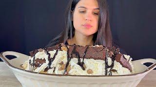 BROWNIES SUNDAE | MUKBANG | ASMR | EATING SOUNDS