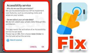 Auto Clicker App Fix Accessibility Problem Solve In Android Phone