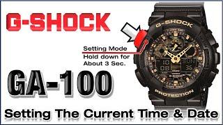 GA-100 G-Shock Module 5081 HOW TO SET Time, Date, Month, Year, Light, City, DTS, 24H - Easy TUTORIAL