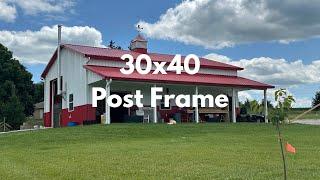 One Farm Setting:  And Four Pole Barns & Post Frames