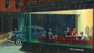 Oldies playing in a coffee shop and it's raining (calming rain sounds, no thunders) 11 HOURS ASMR v5