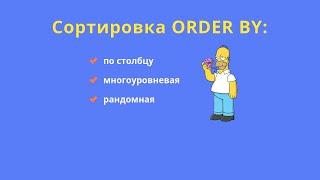 Сортировка данных в SQL (команда ORDER BY)