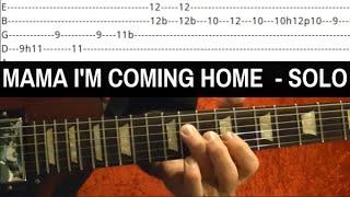 Mama I'm Coming Home Solo -Ozzy/Zakk Wylde - EASY Guitar Lesson With Tabs