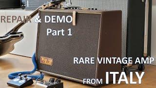 Falcon 125-2C Repair & Restoration of a rare Vintage Amp - part 1/2