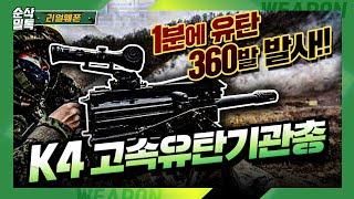 1분에 유탄 360발 발사! K4 고속유탄기관총 리얼웨폰160