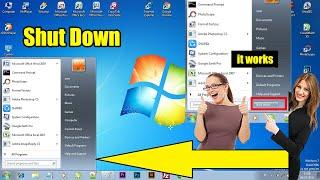 HOW TO RESTORE LOST SHUT DOWN BUTTON ON LAPTOP OR PC COMPUTER