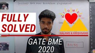 GATE Biomedical 2020 Paper Solution Discussion  For GATE BM Exam 