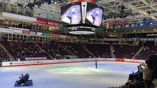 2023 Canadian Tire National skating Championships. Victory ceremony. Men. Keegan Messing. Back flip