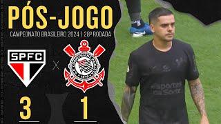 SÃO PAULO 3X1 CORINTHIANS  PÓS-JOGO: ZONA MISTA E COLETIVA | 28ª RODADA | BRASILEIRÃO 2024