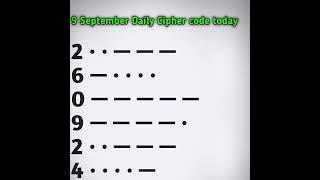 9 September Daily Cipher code Hamster Kombat/ Daily Cipher code today #viralshorts #shortsfeed