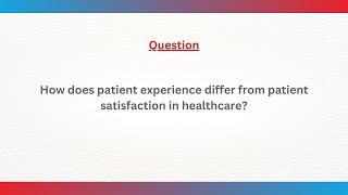 DISHA QnA: Understanding Patient Experience & Satisfaction | NABH 6th Edition