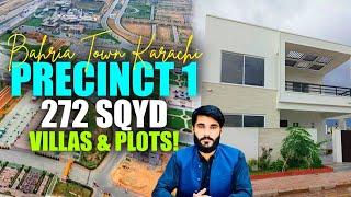 Precinct 1 Bahria Town Karachi | 272 SQYD Villas & Plots | Bahria Ke Rang Realtor