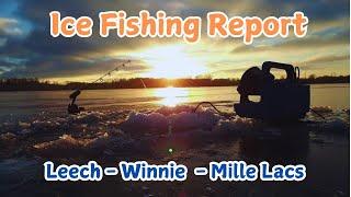 Ice Fishing Report: Leech Lake, Lake Winnie, and Mille Lacs Lake 11-28-2024