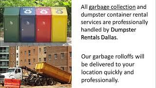 Dallas TX Dumpster Rentals