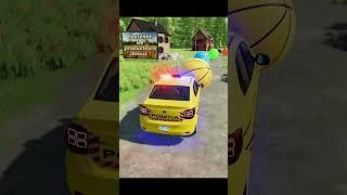 TRANSPORTING AND PARKING POLICE CARS, AUDI, JEEP, DACIA, FORD, COLORFUL VEHICLES ON MAN TRUCKS. FS22