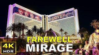 [4K HDR] Mirage Las Vegas Farewell Walking Tour | July 2024