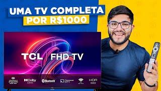 CHEGOU! Smart TV de R$ 1.000,00 da TCL com Android TV! Vale a pena? Unboxing e testes