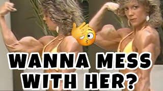 Extra huge Female Bodybuilder 20+ biceps | Giant Fbb | Retro female bodybuilders | 90's Fbb