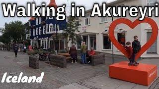 Walking in Akureyri (The capital of North Iceland)