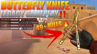 Standoff 2 Butterfly Knife Legacy Gameplay 49+ Kills‼️