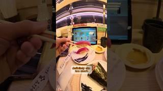 revolving sushi in tokyo.. the plates kept coming! watch till the end!  #tokyofood #savorjapan