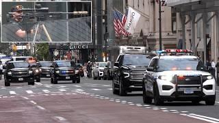 Extra security for Donald Trump's motorcade in New York after assassination attempts