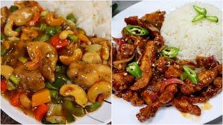 2 Restaurant Style Chinese Recipe | Cashew Chicken | Chicken Chilli Dry By Tasty Food With Maria