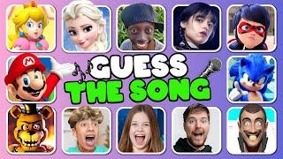 GUESS MEME & WHO'S SINGING Salish Matter, Tenge Tenge, MrBeast, Elsa, Panda, Lay Lay, King Ferran