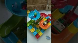 Satisfying building blocks marble run asmr Ep 206. #asmr #satisfying #marblerun