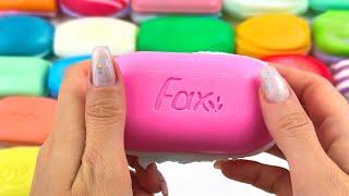 ASMR Crushing soap boxes with foam. Very relaxing sounds.