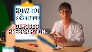 Optometrist explains: How to read your glasses prescription