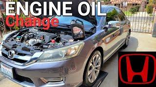 ENGINE Oil Change - Step-by-Step Honda Accord (2013-2017)