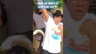 When she wants to hold your fish  #fishing #camping #outdoors #adventure 