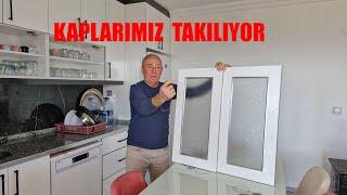 YENİ DOLAP KAPAKLARIMIZI YERİNE MOTE YAPIYORUZ BAKALIM OLACAKMI