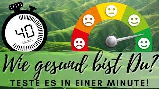 Wie gesund bist Du? Teste es in einer Minute! (CP-Test / Kontrollierte Pause / Sauerstoffversorgung)