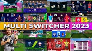 احدث اسكوربورد لكل الدوريات العالميه 2023 || PES 2017 NEW MULTI SWITCHER 2023