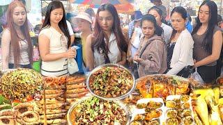 Best Street Food Collection - Cambodia Food Vlog - 4K Walking Tour | Snails, Fish, Chicken, & More