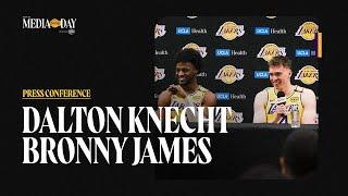 Dalton Knecht & Bronny James Press Conference - Lakers Media Day 2024