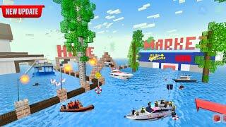 Partycraft city floods as it rains heavily in school party craft | New update