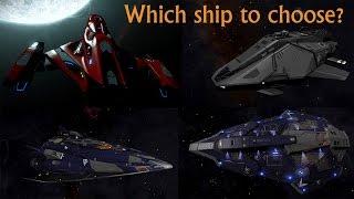 Elite: Dangerous. Fer-de-Lance vs Imperial Clipper vs Python vs Federal Assault Ship