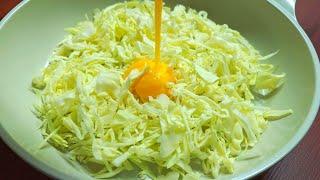 Cabbage with eggs is more delicious than meat, so once you eat it, you won't be able to stop.